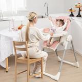 Babyjoy Foldable High Chair Baby Feeding Chair with 7 Adjustable - See Details