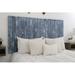 Gracie Oaks Ravshan Leaner Style Panel Headboard Solid Wood Blue Stonewash in White | 58 H x 64.5 W x 2 D in | Wayfair