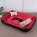 Tucker Murphy Pet™ Four Seasons Universal Dog Mat Dog Cat House Summer Dog Supplies Bed Summer Pet House in Red/Black | 31.5 W x 23.6 D in | Wayfair