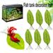 QingY-1/2/3/4/5/6PCS Betta Bed Leaf Hammock Silk Betta Fish Leaf Hammocks Pad Lounger Toys Lightweight and Realistic Fish Hideout Plastic Aquarium Plants Accessories for Fish Tank Decorations