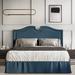 Winston Porter Herlind Tufted Upholstered Panel Bed Metal in Blue | 51 H x 63.2 W x 84.8 D in | Wayfair 8D66C77826874E4DBAA1D1BCE0181A67
