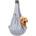 Pet Dogs Carrier Bag Outdoor Travel Walking Dog Shoulder Bag Puppy Sling Handbag Tote Pouch Light grey