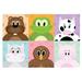 Harriet Bee Gahnshyam Cheerful Animals Wall Mural Non-Woven, Nylon | 118 W in | Wayfair 10E0CA28330045709D656389468862EE