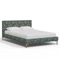 Rosdorf Park Platform Bed Upholstered/Cotton in Gray | 37 H x 82 W x 90 D in | Wayfair 2495D6FCCA0C44A7BD31D5961235C509