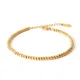 Bracelet de perles en acier inoxydable pour hommes et femmes bijoux de mode or argent document