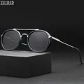 Lunettes de soleil punk polarisées vintage pour hommes mode rétro steampunk tendance lunettes de