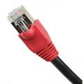 125FT (35M) Cat5e Direct Burial Waterproof RJ45 Network RJ45 Patch Cable CMXT Fully Tested Connectors Installed! - Black with Red Boot