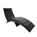 Alameda Indoor/Outdoor Patio Wicker Chaise Lounge with Dark Grey Polyester CushioN