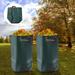 Miumaeov 2pcs Garden Waste Bags 32 Gallon Reusable Foldable Yard Leaf Lawn Trash Waste Bags