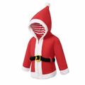 Aoochasliy Coats for Girls Boys Deals Toddler Baby Fall Winter Christmas Style Hooded Fleece Jacket Hooded Zipper Jacket