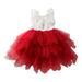 Little Girl Tutu Dress Tulle Lace Flower Girls Wedding Party Dresses