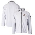 Men's Cutter & Buck Gray Arizona State Sun Devils Vapor Water Repellent Stretch Full-Zip Rain Jacket