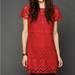 Free People Dresses | Free People Red Lace Dress | Color: Red | Size: 0