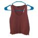 American Eagle Outfitters Tops | American Eagle Outfitters Burgundy Tank Top Size Medium | Color: Tan | Size: M