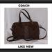 Coach Bags | Coach 24364 Signature Stripe Satchel Carryall Shoulder Bag Handbag F 24364 | Color: Brown | Size: Os