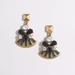 J. Crew Jewelry | J. Crew "Flash Of Jewel" Earrings | Color: Black/Gold | Size: Os