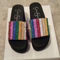 Jessica Simpson Shoes | Jessica Simpson Sandals | Color: Gold/Silver | Size: 5