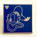 Disney Accessories | Disney Donald Duck Blue Square Silhouette Pin - 2009 Hidden Mickey Series | Color: Blue/Silver | Size: Os