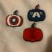Disney Accessories | Disney Parks Marvel Pumpkin Trading Pins (3) | Color: Red/White | Size: Os