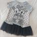 Disney Dresses | Disney Dress With Mickey And Minnie Girl's 2 T | Color: Black/Gray | Size: 2tg