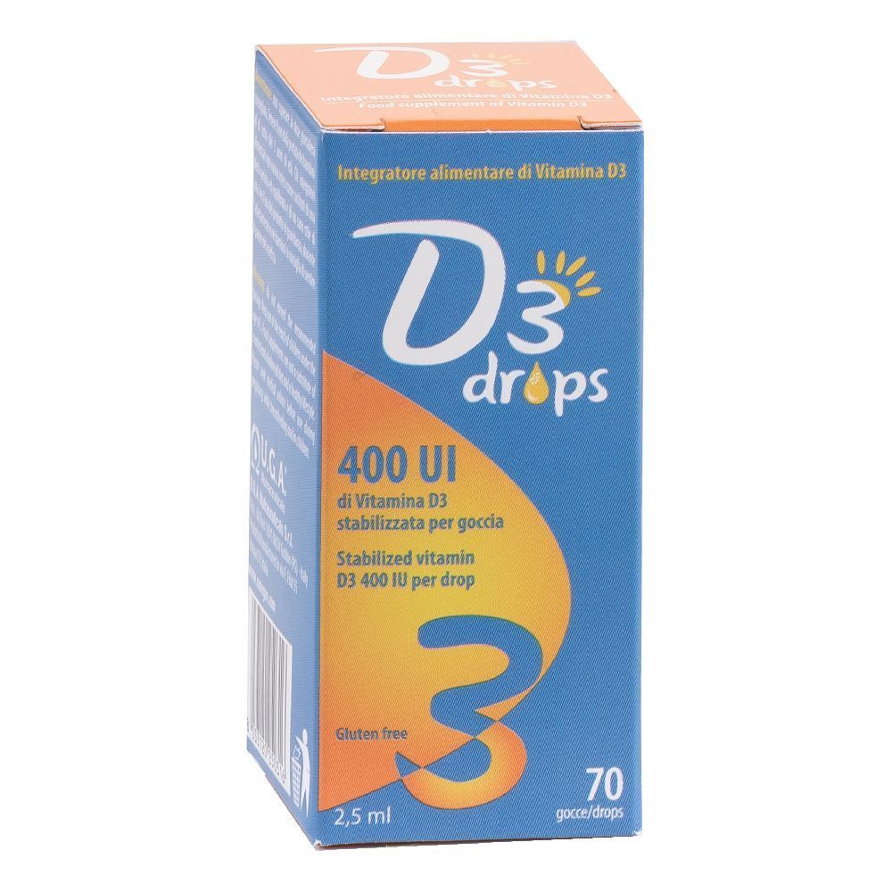 D3 Drops 400 Ui Flaconcino 2,5 Ml ml Gocce orali