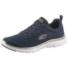 Sneaker SKECHERS "FLEX APPEAL 4.0 BRILLINAT VIEW", Damen, Gr. 39, gold (navy, goldfarben), Textil, Synthetik, sportlich, Schuhe, Freizeitschuh, Halbschuh, Schnürschuh mit Air Cooled Memory Foam