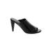 Donald J Pliner Mule/Clog: Slide Stilleto Casual Black Print Shoes - Women's Size 10 - Open Toe