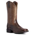 Ariat Round Up Wide Square Toe - Womens 8 Brown Boot B