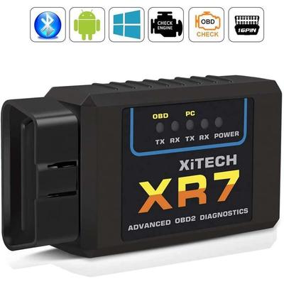 OBD2-Bluetooth-Adapter, OBD-Diagnosegerät ELM327 Auto-OBD-II-Codescanner Nur kompatibel mit