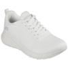 Sneaker SKECHERS "BOBS SQUAD CHAOS FACE OFF", Damen, Gr. 40, weiß (sanftes weiß), Textil, sportlich, Schuhe, Freizeitschuh, Halbschuh, Schnürschuh mit Komfort-Innensohle