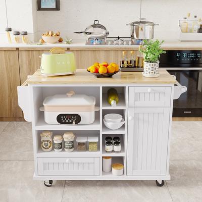 Kitchen Island Cart with Storage