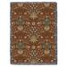 Pure Country Weavers William Morris Hyacinth Mint Blanket XL Cotton blend in Brown | 60 H x 80 W in | Wayfair 11967-G