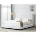 Safavieh Couture Vivaldi Tufted King Bed Upholstered/Polyester in White | 53 H x 83 W x 94.5 D in | Wayfair SFV4814A-K-2BX