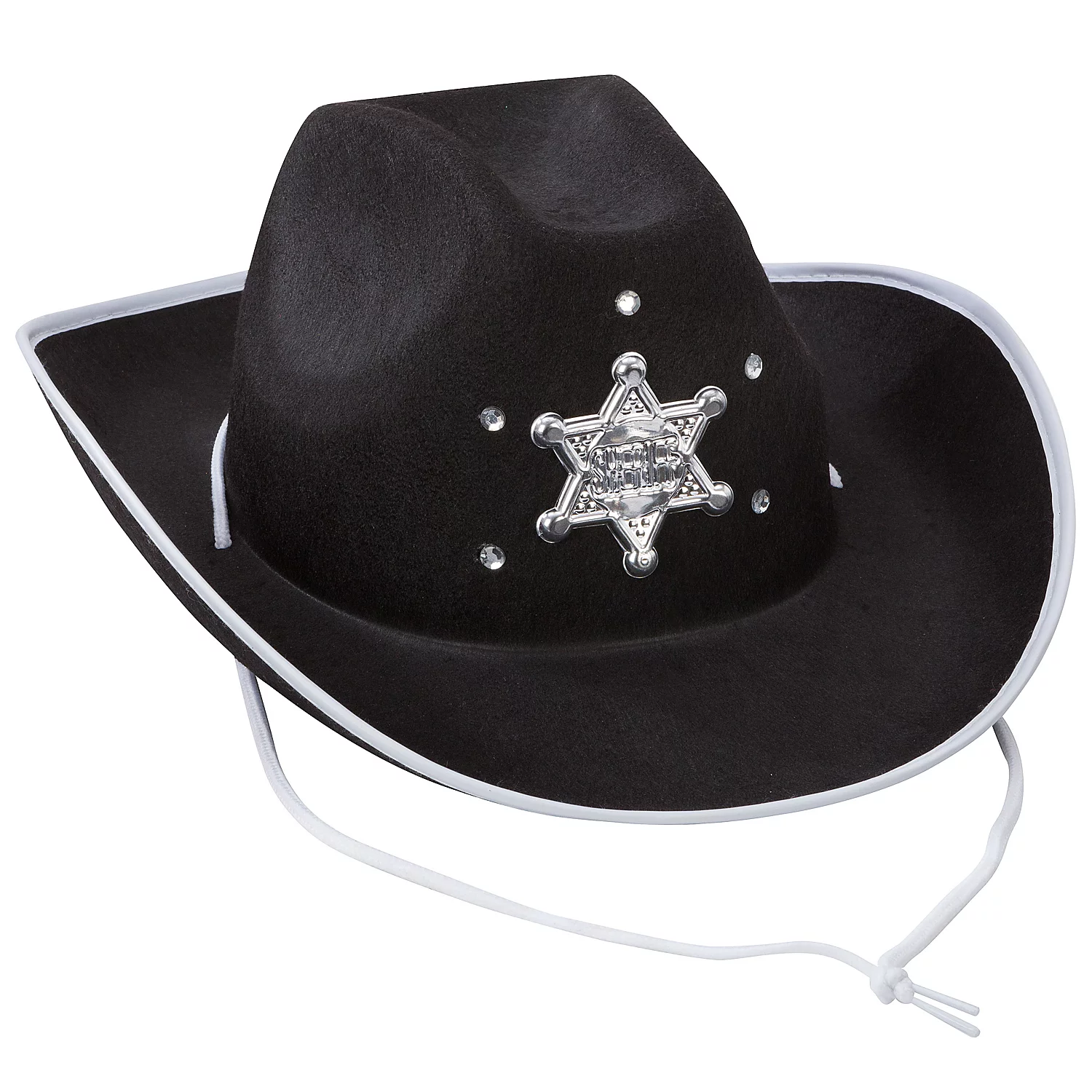 Kinder-Cowboyhut Sheriff, schwarz Image