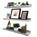 Gracie Oaks Ruby-Rae 3 Piece Floating Shelf Wood in Gray | 2 H x 24 W x 5.8 D in | Wayfair 0BBC05F45EF64CE096F119E942BA5A28