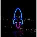 Bungalow Rose Rocket Planet Alien 11.4" LED Neon Sign in Blue/Indigo | 11.4 H x 7.4 W x 0.7 D in | Wayfair 722870E956364EC8850A426BC0D2485A