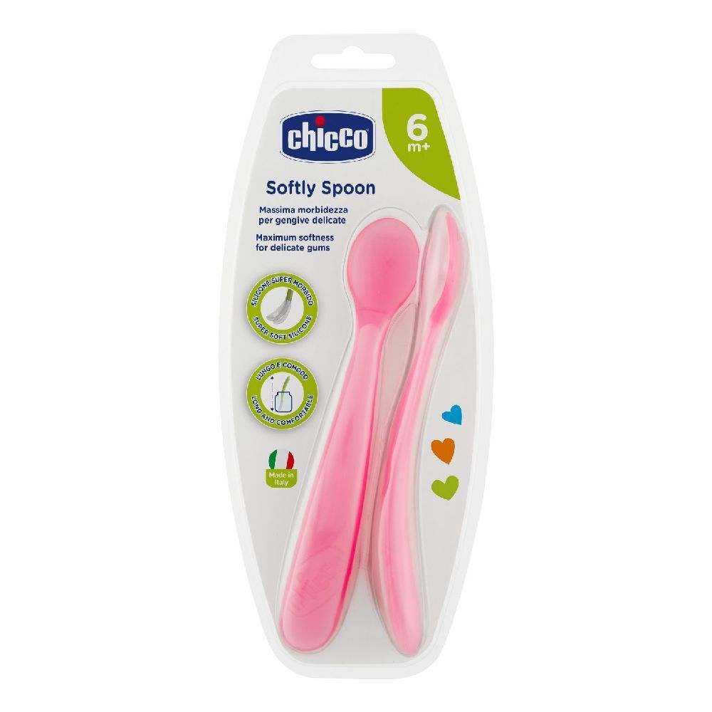 Chicco Cucchiaio Silicone Femminile Bi Pack 6M+ 1 pz Altro