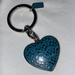Coach Accessories | Coach Locket Keychain | Color: Blue/Silver | Size: 1 1/4” Heart