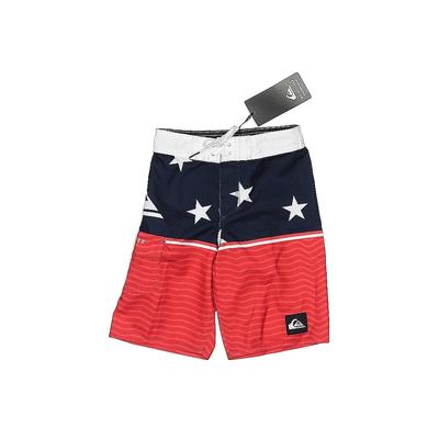 Quiksilver Board Shorts: Red Bottoms - Kids Boy's Size 5