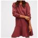 Free People Dresses | Free People Fp Beach Last Minute Tunic Pullover Mini Dress In Burgundy | Color: Red | Size: M