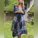 Anthropologie Dresses | Anthropologie Isabella Sinclair Tartan Midi Dress Nwt | Color: Blue/Red | Size: M