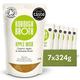 Organic Apple, Miso & Seaweed Broth by Borough Broth - Vegan Friendly - Freshly Made with Organic Ingriedients & British Spring Water - Low-Cal & Gluten Free - Delivered Chilled - 7 x 324g