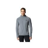 Mountain Hardwear Mountain Stretch Hoody - Men's Extra Large Foil Grey 1942321056-Foil Grey-XL