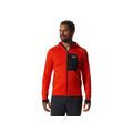 Mountain Hardwear Polartec Power Grid Full Zip Hoody - Men's Extra Large State Orange 1985311842-State Orange-XL