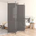 vidaXL 4-Panel Room Divider Anthracite 200x200 cm Fabric