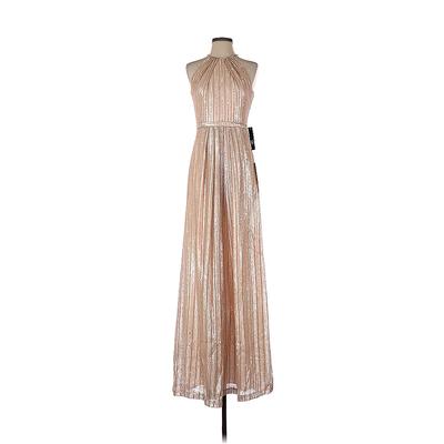 Adrianna Papell Cocktail Dress - Formal: Tan Dresses - Women's Size 2