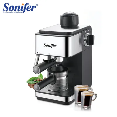 Sonifer – Machine à café Expresso italienne appareil électrique à 15 bars mousseur à lait pour