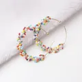 Boucles d'oreilles pendantes en perles acryliques pour femmes perles colorées boucles d'oreilles