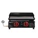 Royal Gourmet 2-Burner Portable Countertop Griddle, 16,000 BTU, Black