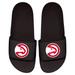 "Men's ISlide Black Atlanta Hawks Primary Logo Motto Slide Sandals"